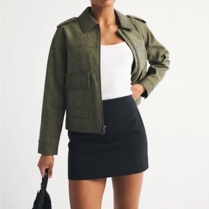 Abercrombie & Fitch Black Curve Love Mini Skirt